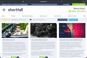 Shortfall Website Preview Image