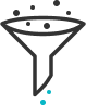 Conversion funnel icon