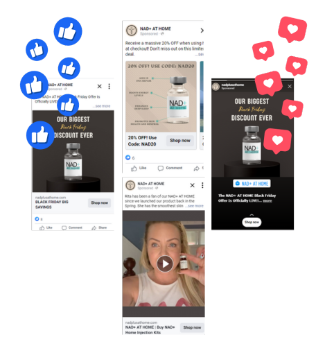 Paid Socials for NAD+ at Home