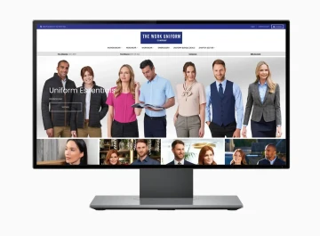 Work uniform company view on desktop