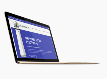 Macbook Preview of DR Electrical Website
