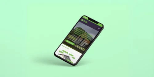 Vertix Website Screenshot on I Phone